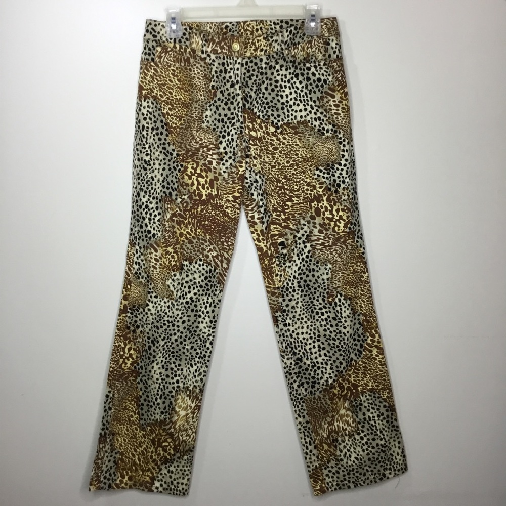 Carlisle Leopard Print Gold jeans Size 4 Us